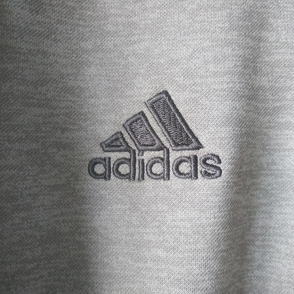 ADIDAS 3 STRIPE PULLOVER HOODIE - GRAY - Picture 3 of 6